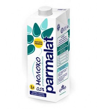 Молоко ультрапастеризованное Пармалат 0.5% 1 литр